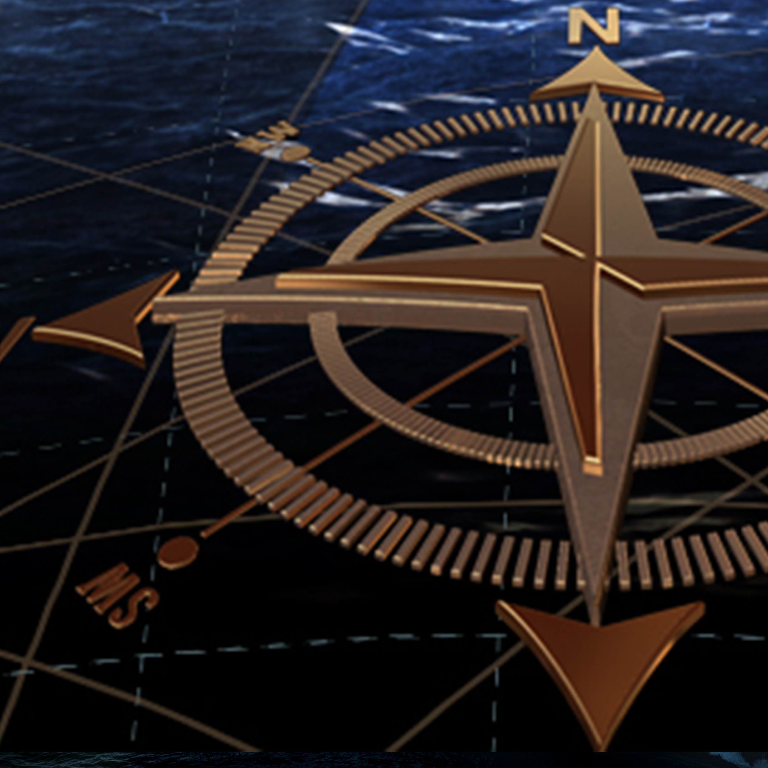 Navy Birthday compass Image