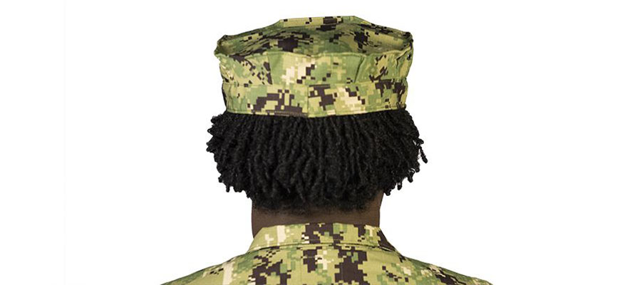Garrison Cap with natural Ponytail back view