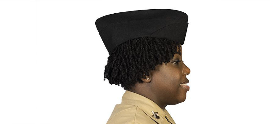 Garrison Cap with Ponytail side view