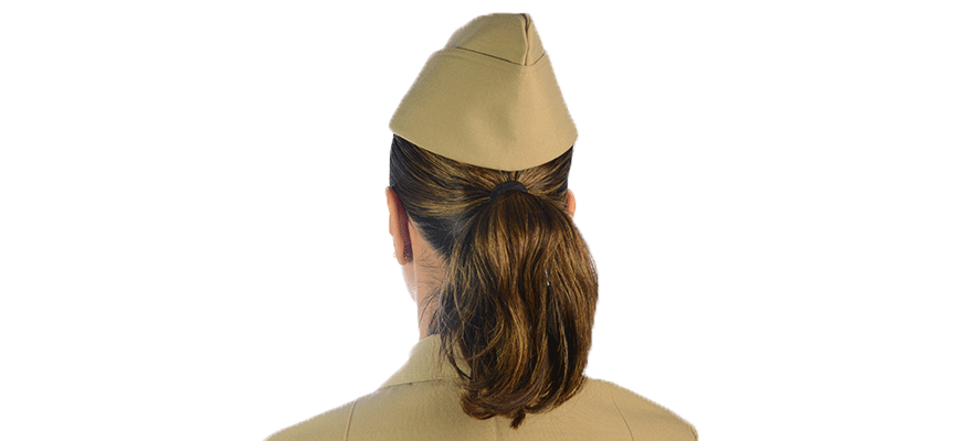 Garrison Cap with Ponytail back view